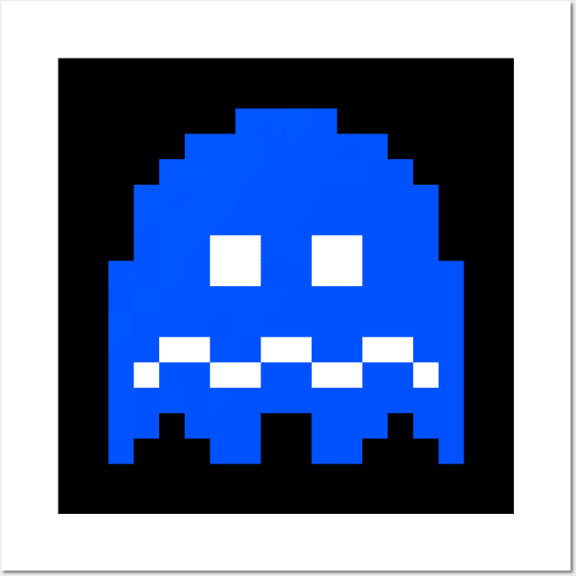 Blue ghost Wall Art by RetroPixelWorld